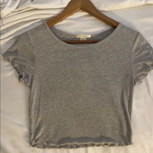 grey crop top